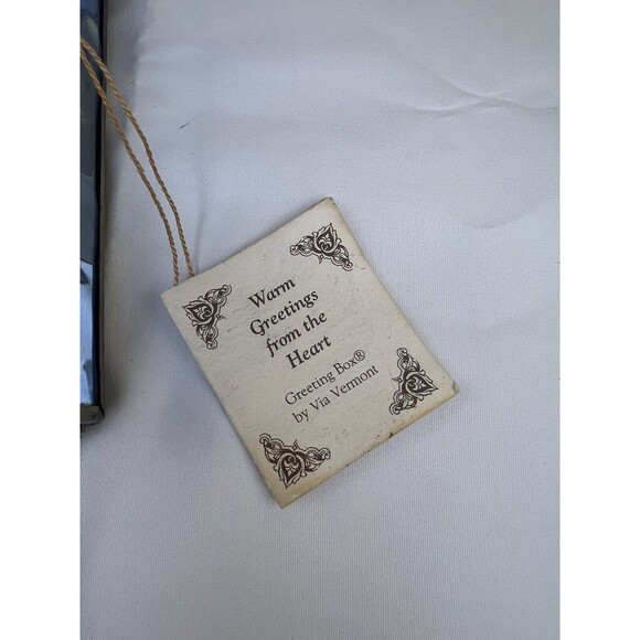 Vtg Via Vermont Sailboat Jewelry Trinket Box Cobalt Blue Glass Mirrored Brass - Picture 9 of 12